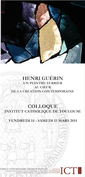 Colloque Henri Guérin - Un peintre verrier au cœur de la création contemporaine 