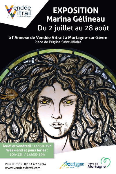 Exposition estivale à Vendée Vitrail : Marina Gélineau