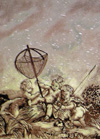 verre peint � la grisaille