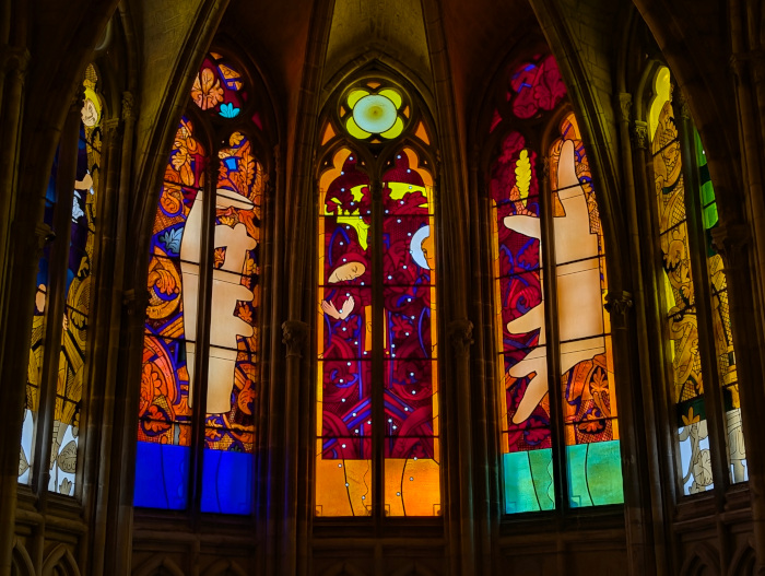 Les vitraux de Jean-Michel Alberola à la cathédrale de Nevers (chœur gothique) (2009)