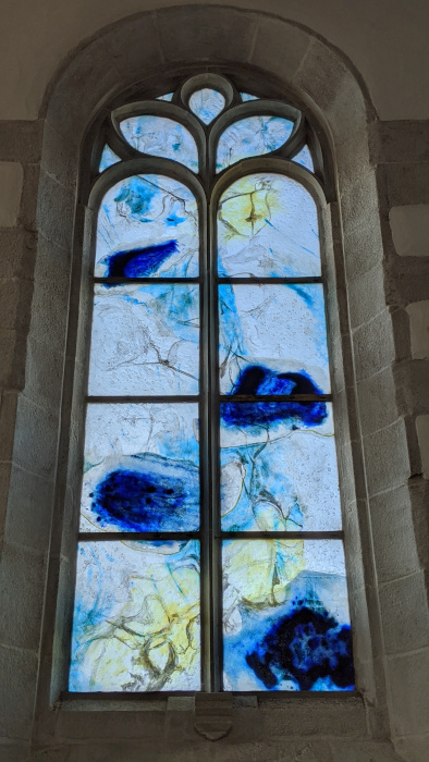 Les vitraux d'Eric Boucher à l'abbaye Notre-Dame-des-Anges de Landéda (2020)