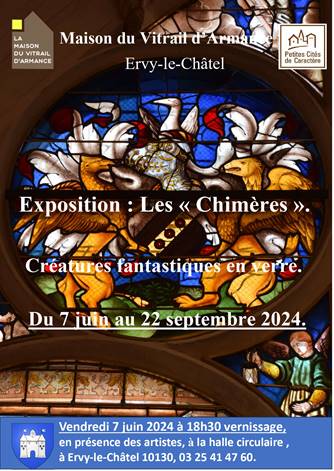 Exposition « les chimères : créatures fantastiques en verre »