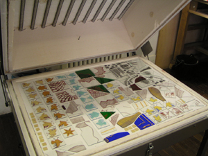 La cuisson des peintures vitrifiables